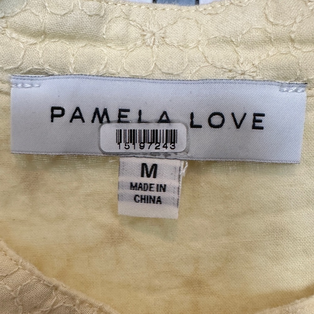 Pamela Love | Yellow Eyelet Dress View 5